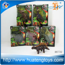 2013 Hot sale plastic animal toys dinosaurs sets small animals plastic toys for kid